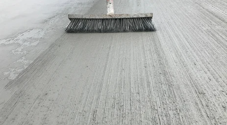 What is brush finished concrete | EasyMix Concrete