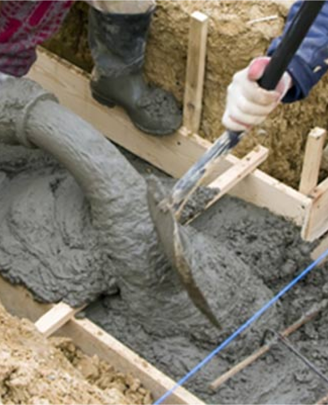 C10 concrete being used for building foundations | EasyMix Concrete